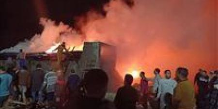 إصابة 11 شخص إثر نشوب حريق بمخزن عبوات بلاستيك بالمنوفية - الهلال الإخباري