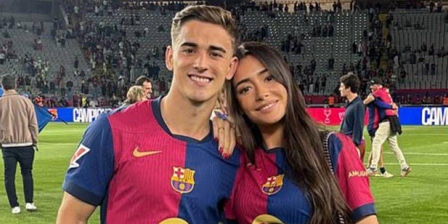 خطيبة جافي تخطف أضواء احتفالات برشلونة - الهلال الإخباري